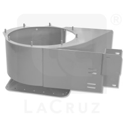 355847 - Lower fan case right Grégoire G8, G2 - stainless steel, markets:  []string{"A", "B", "AU"}