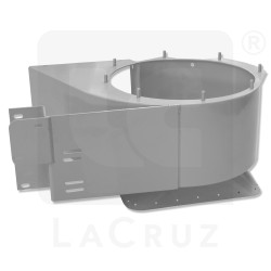 355848 - Lower fan case left Grégoire G8, G2 - stainless steel, markets:  []string{"A", "B", "AU"}
