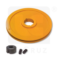280018 (280031 + 230010) - Grègoire upper pulley with taper lock Ø 400 mm, markets:  []string{"A", "B", "AU"}